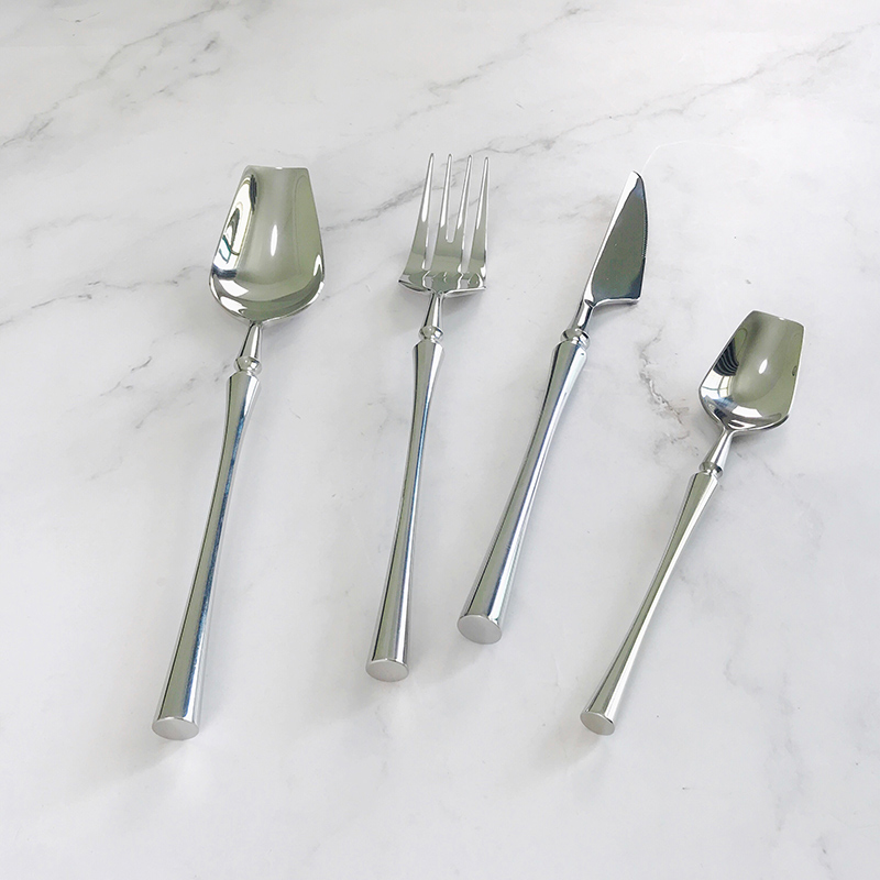 Inox posuđe od nehrđajućeg čelika Vintage dizajn žlica nož vilica srebrni pribor pribor za jelo set (3)