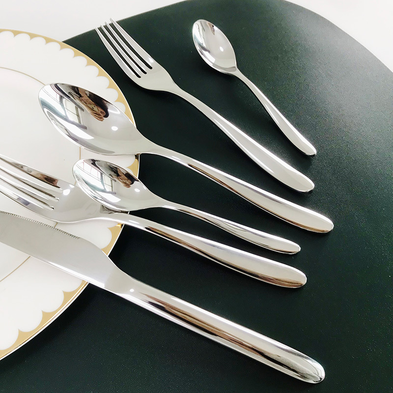 Wholesale Suya Stainless Steel Silverware Mirror Polished Cutlery Set Dishwasher Safe Kitchen Utensils (5)